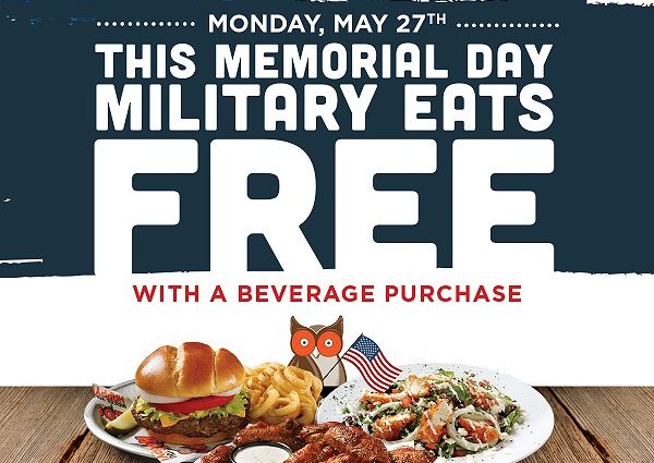 Military Eats Free at Hooters this Memorial Day FunINMichigan