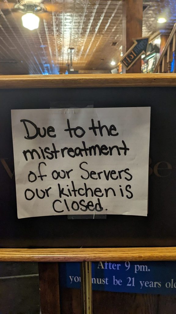 The Charlevoix Venetian Festival East Park Tavern kitchen closed