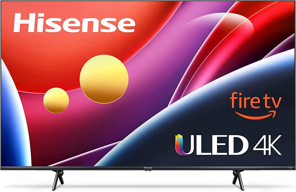 Cyber Monday Deals 2022 Hisense 50-inch ULED U6 Series Quantum Dot QLED 4K UHD Smart Fire TV (50U6HF, 2022 Model)