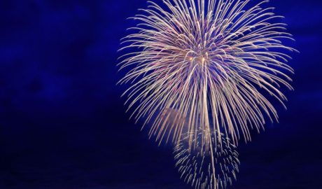 Windsor Ford Fireworks 2023 - Spectacular display of fireworks illuminating the Detroit skyline
