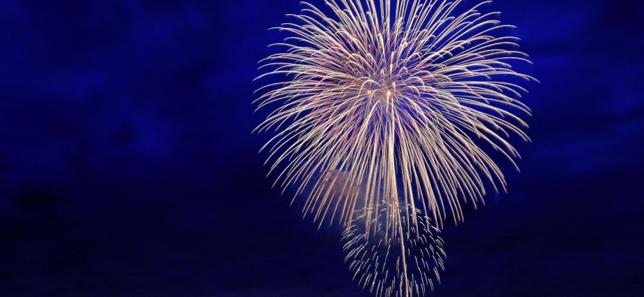Windsor Ford Fireworks 2023 - Spectacular display of fireworks illuminating the Detroit skyline