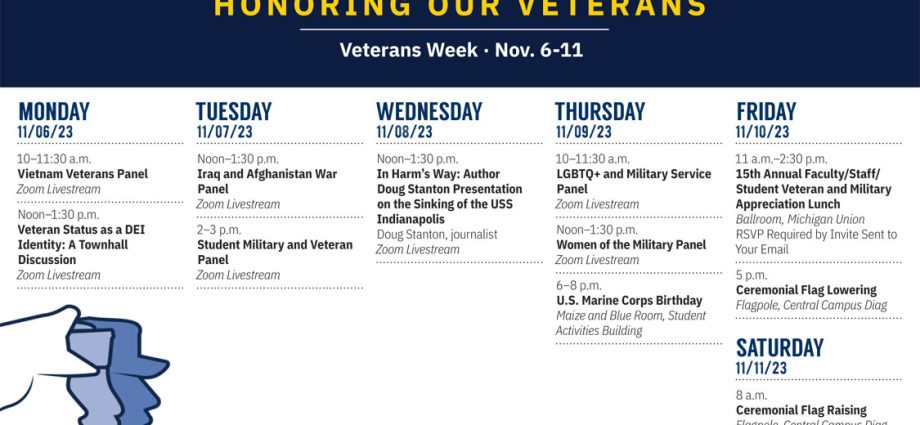 The University of Michigan-Ann Arbor is proud to host the 2023 Veterans Week celebration