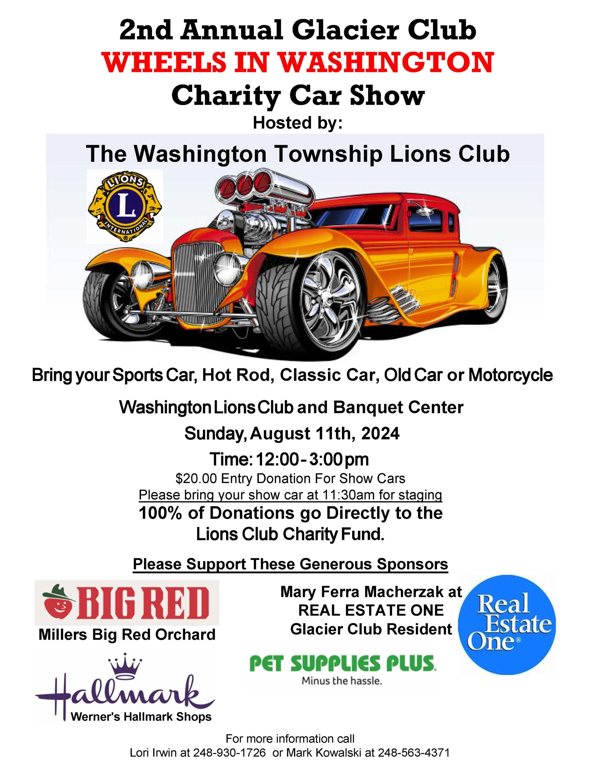 2nd Annual, Glacier Club Wheels in Washington Charity Car Show 2024