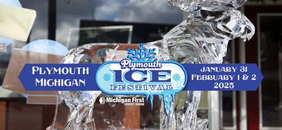 The Plymouth Ice Festival transforms Kellogg Park into a glittering display of ice artistry Artist carving ice at Plymouth Ice Festival in Michigan FunInMichigan Downtown Plymouth During the Festival can be a magical winter wonderland as you walk the streets and explore new stores, restaurants, and spas. The festive atmosphere, and the glittering ice creations that line the sidewalks, create a picturesque scene that feels like something out of a storybook.