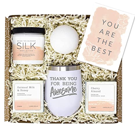Thank You Gifts - Thank You Gift Basket for Employees - You Are Awesome Spa Appreciation Gift Box for Women with Tumbler - You Got This Appreciation Gifts for Friends Coworker Boss Teacher Principle